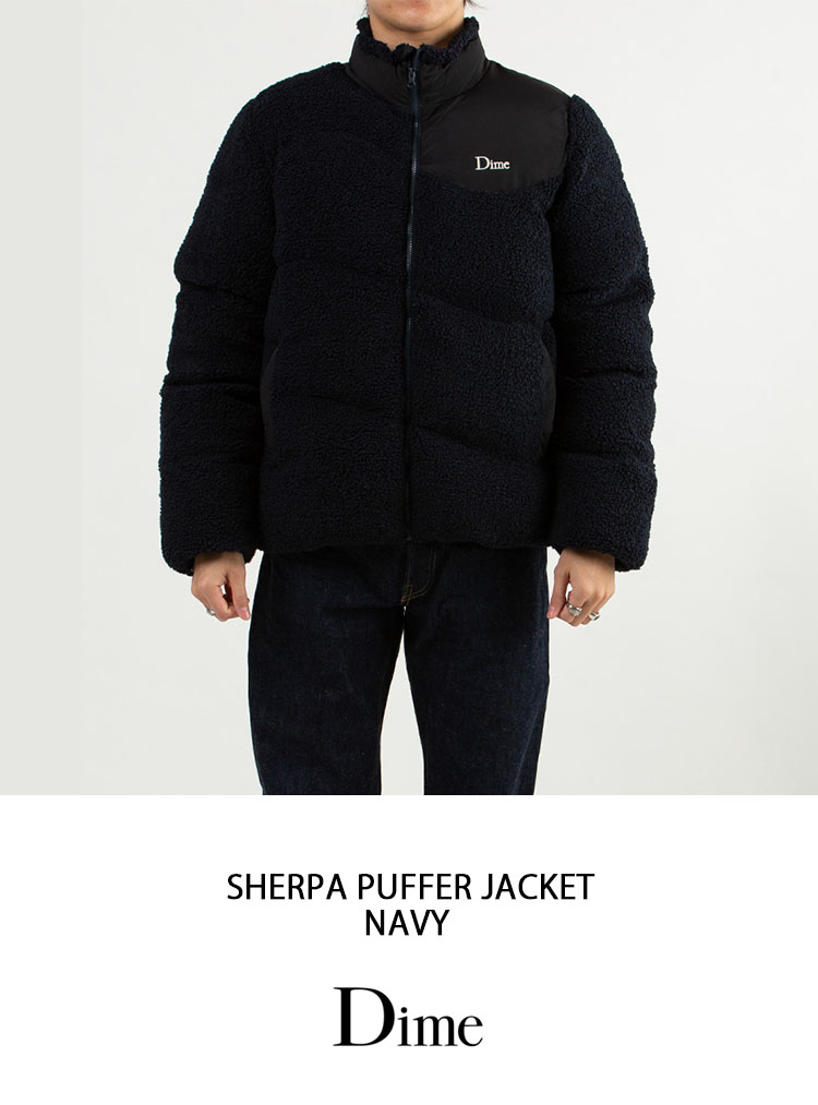 Dime ダイム フリース ボアフリース SHERPA PUFFER JACKET NAVY