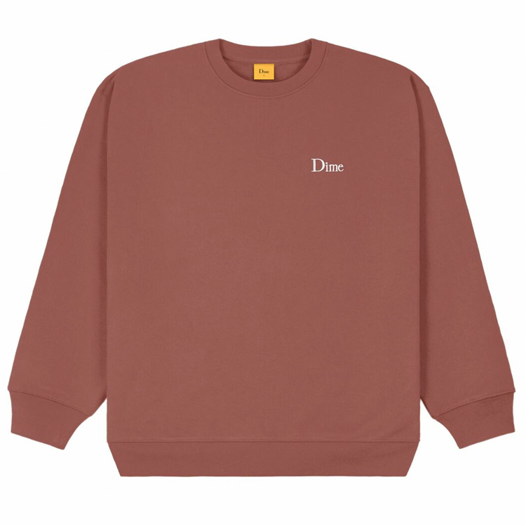 Dime ダイム スウェット CLASSIC SMALL LOGO CREWNECK MAROON ...