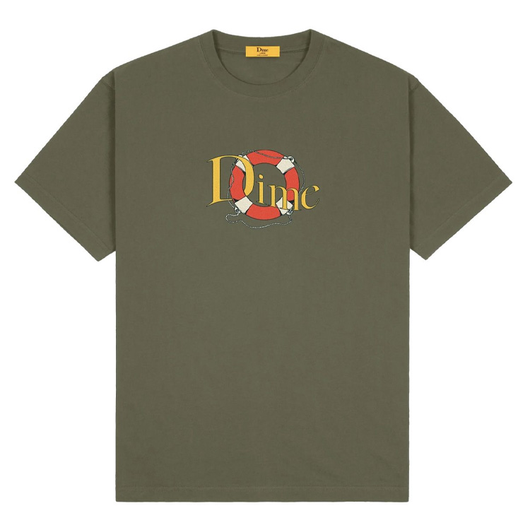 Dime ダイム Tシャツ CLASSIC SOS T-SHIRT DARK FOREST クラシックエスオーエスTシャツ ダークフォレスト 半袖 メンズ レディース DIMKSTE003-W84｜snkrs-aclo｜02