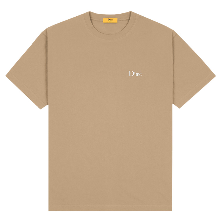 Dime ダイム Tシャツ CLASSIC SMALL LOGO T-SHIRT CAMEL クラシックスモールロゴTシャツ キャメル 半袖 メンズ レディース DIMKSTE004-Q31｜snkrs-aclo｜02