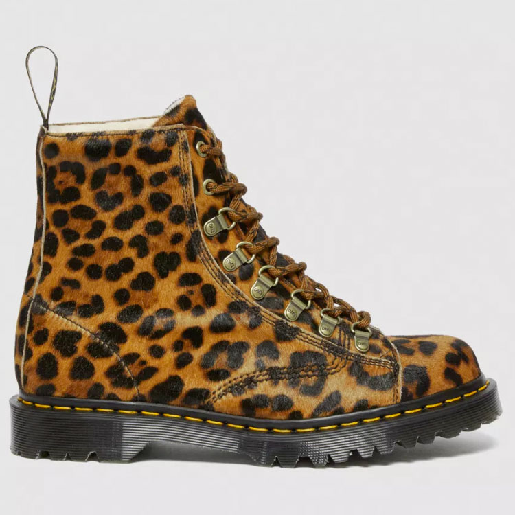 Dr.Martens ドクターマーチン 8ホール ブーツ MIE BARTON MADE IN ENGLAND LEOPARD BOOTS 27786932 Multi HAIR ON バートン マウンテンブーツ レオパード