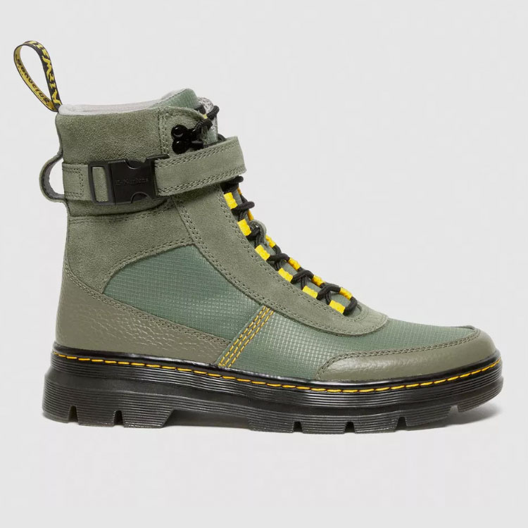 Dr.Martens ドクターマーチン ブーツ COMBS TECH MILLED NAPPA & SUEDE CASUAL BOOTS KHAKI GREEN カーキグリーン 27929384 ミドルブーツ