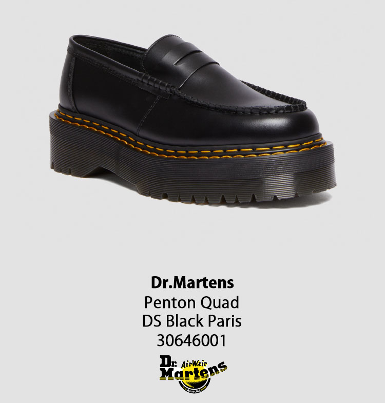 Dr.Martens ドクターマーチン ロファー Penton Quad DS Black Paris