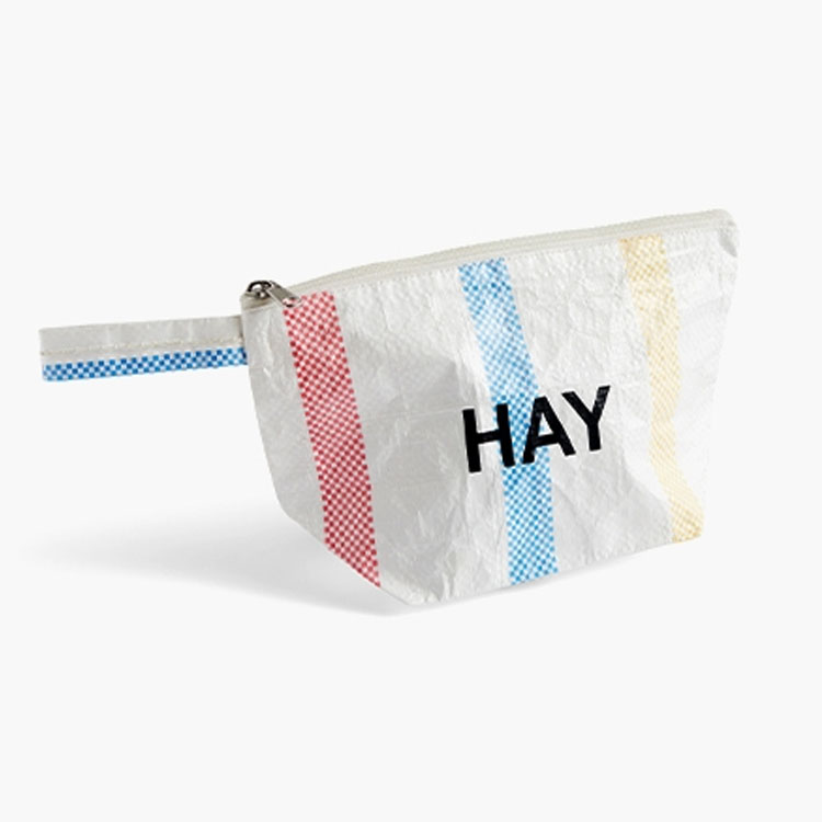HAY（ヘイ） ポーチ 化粧ポーチ 洗えるポーチバッグ CANDY STRIPE WASH