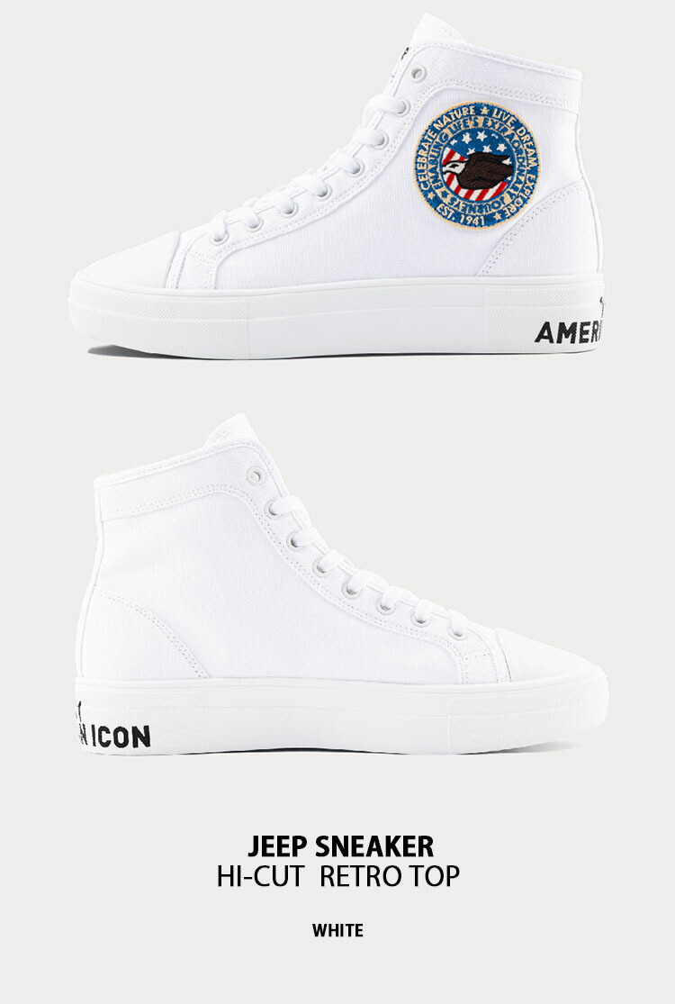 Jeep ジープ スニーカー RETRO TOP SNEAKER UNITED STATE HI-CUT