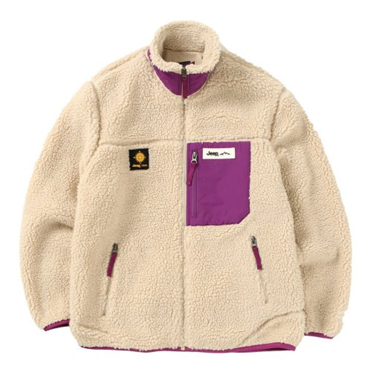 Jeep ジープ フリースジャケット WOVEN FLEECE ZIP-UP ウーブン