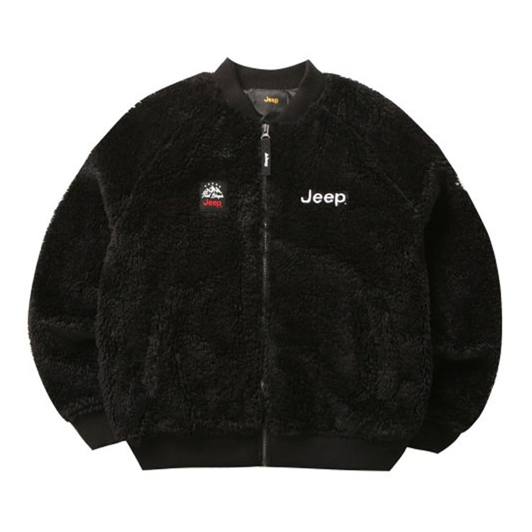 Jeep ジープ フリースジャケット FLEECE VARSITY JACKET フリース バーシティ ジャケット ノーカラージャケット メンズ  レディース 男性用 女性用 JM4TZU413