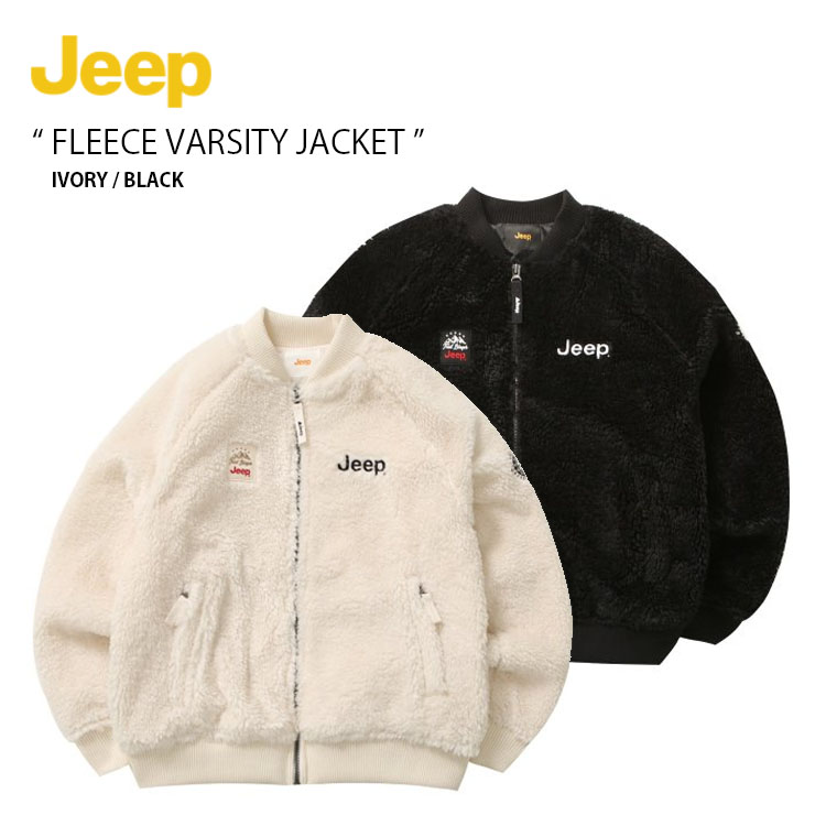 Jeep ジープ フリースジャケット FLEECE VARSITY JACKET フリース バーシティ ジャケット ノーカラージャケット メンズ  レディース 男性用 女性用 JM4TZU413