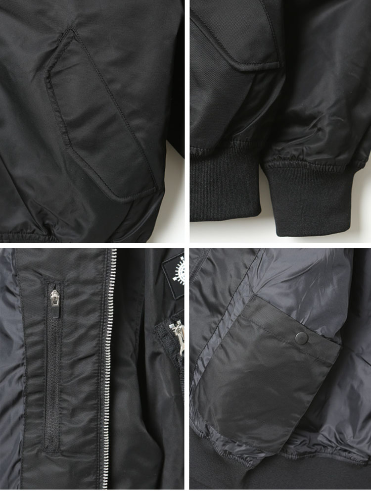 Jeep ジープ MA-1 WAPPEN BOMBER JACKET ワッペン ボンバー ジャケット MA1 ロゴ カーキ ブラック メンズ  レディース 男性用 女性用 JN1JPU201