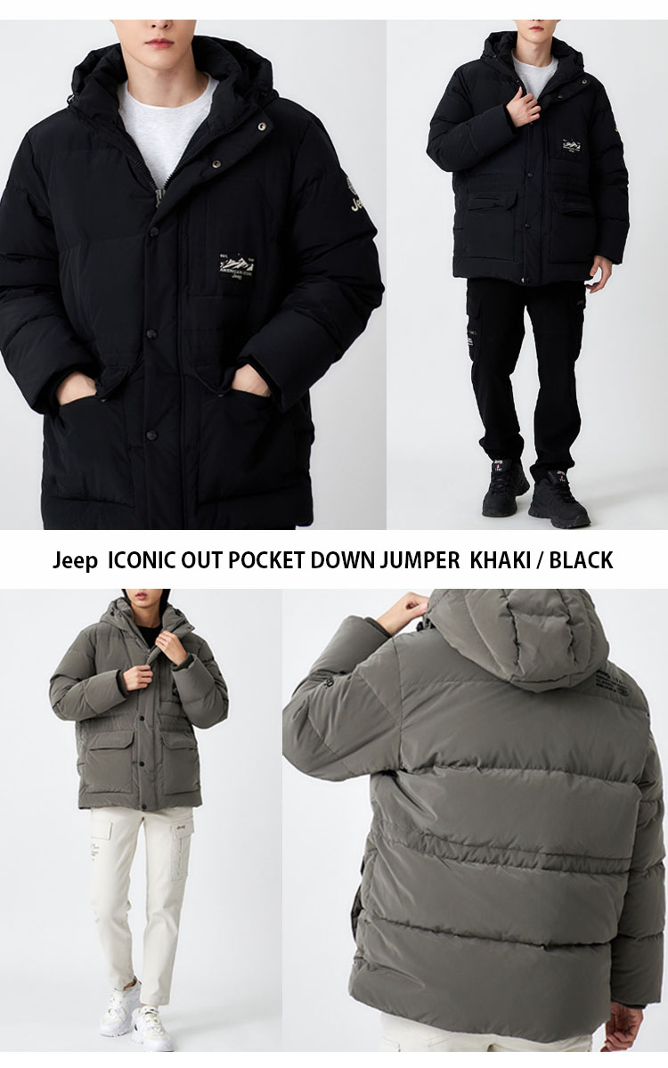 Jeep ジープ ダウンジャケット ICONIC OUT POCKET DOWN JUMPER アイ