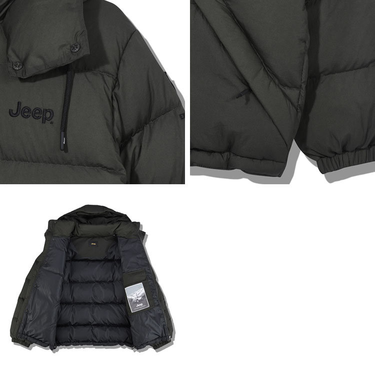 5色☆Jeep ダウンジャケット韓国風Jeep ダウンロゴ男女兼用