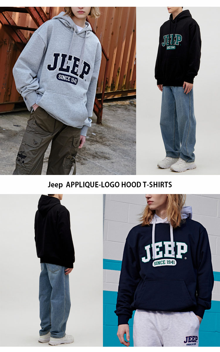 Jeep ジープ パーカー APPLIQUE-LOGO HOOD T-SHIRTS アップリケ ロゴ フード フーディ プルオーバー グレー ネイビー  ブラック メンズ レディース JO5THU179 : jeep-jo5thu179 : セレクトショップ a-clo - 通販 -  Yahoo!ショッピング