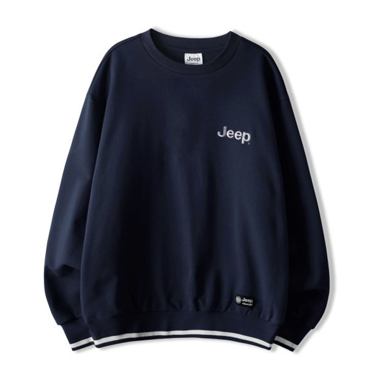 Jeep ジープ スウェット M LOGO LINE ROUND SWEAT ロゴ ライン