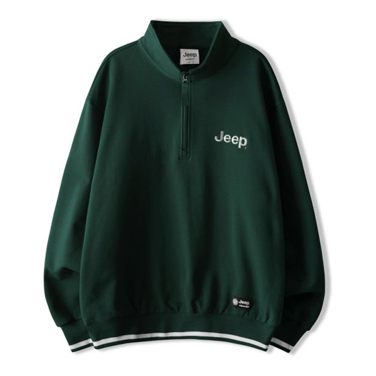 Jeep ジープ スウェット M LOGO LINE HALF NECK SWEAT ロゴ ライン