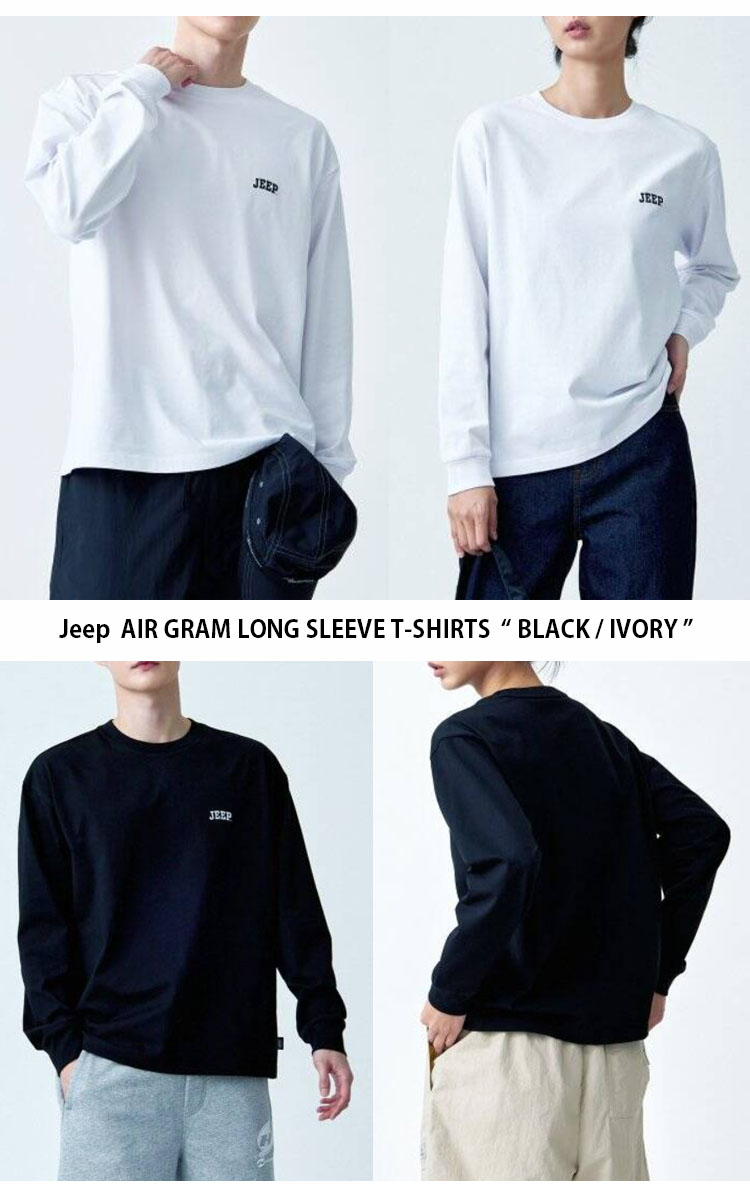 【JEEP】刺繍ロゴAIR GRAM 2PACK LONG SLEEVE ☆大人気☆ Jeep ジープ ロンT AIR GRAM LONG SLEEVE T-SHIRTS エア グラム