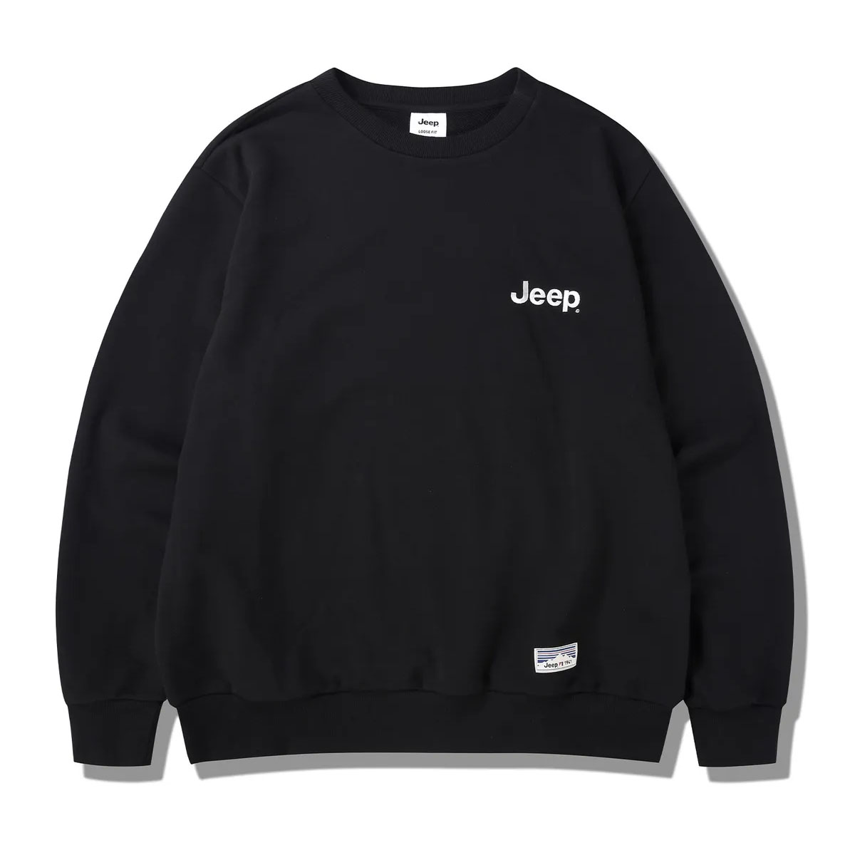 Jeep ジープ スウェット トレーナー SMALL LOGO MTM SWEAT SHIRTS ロゴ スモールロゴ BLACK GRAY IVORY BLUE KHAKI ORANGE ルーズ スウェットシャツ JP5TSU802_1