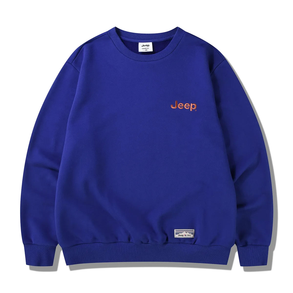Jeep ジープ スウェット トレーナー SMALL LOGO MTM SWEAT SHIRTS ロゴ スモールロゴ BLACK GRAY IVORY BLUE KHAKI ORANGE ルーズ スウェットシャツ JP5TSU802_4