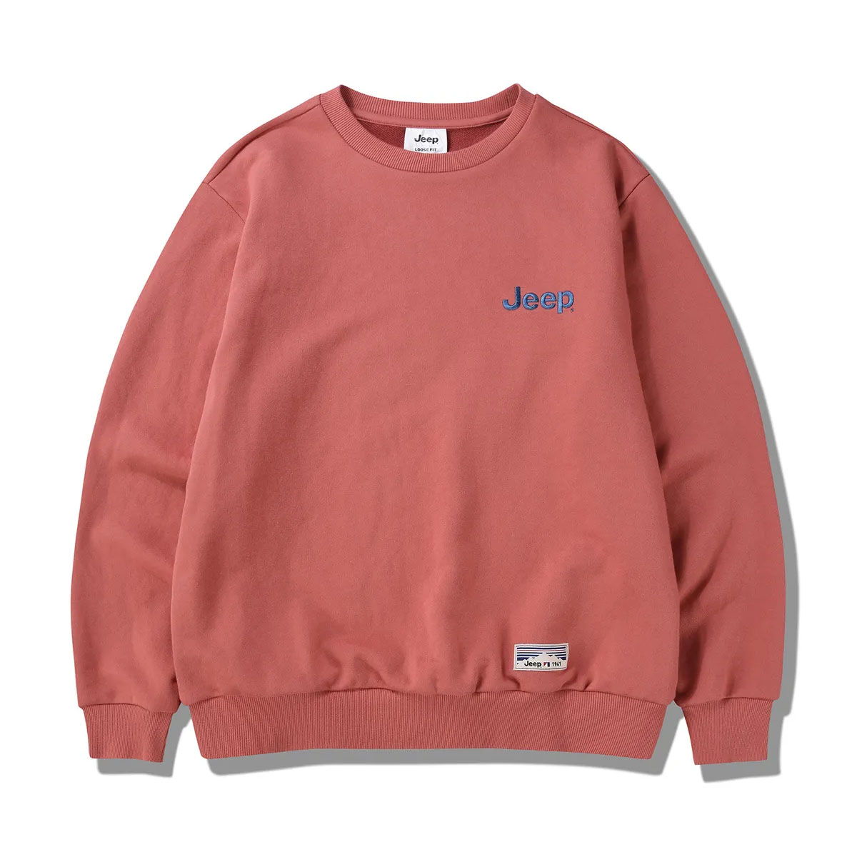 Jeep ジープ スウェット トレーナー SMALL LOGO MTM SWEAT SHIRTS ロゴ スモールロゴ BLACK GRAY IVORY BLUE KHAKI ORANGE ルーズ スウェットシャツ JP5TSU802_6
