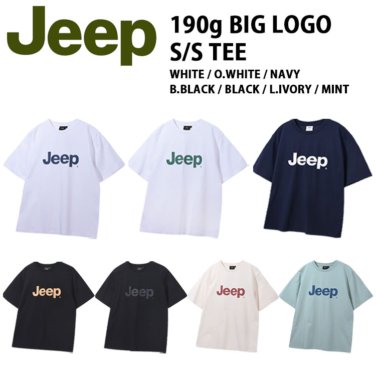 Jeep ジープ 半袖 Tシャツ 190g BIG LOGO S/S TEE ビッグ ロゴ