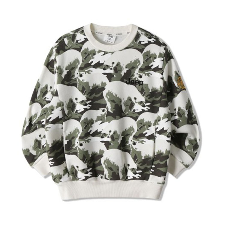 Jeep ジープ キッズ スウェット BEAR PATTERN SWEAT SHIRT ベアー パタ...