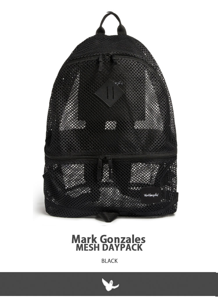 ★未使用★Bel Paci★ベルパーチ★リュック★メッシュ★ブラック★ Mark Gonzales マークゴンザレス バックパック 韓国ブランド MESH