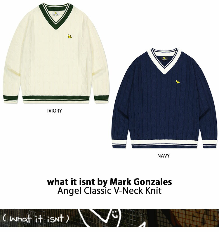 What it isnt Mark Gonzales マークゴンザレス スクールニット