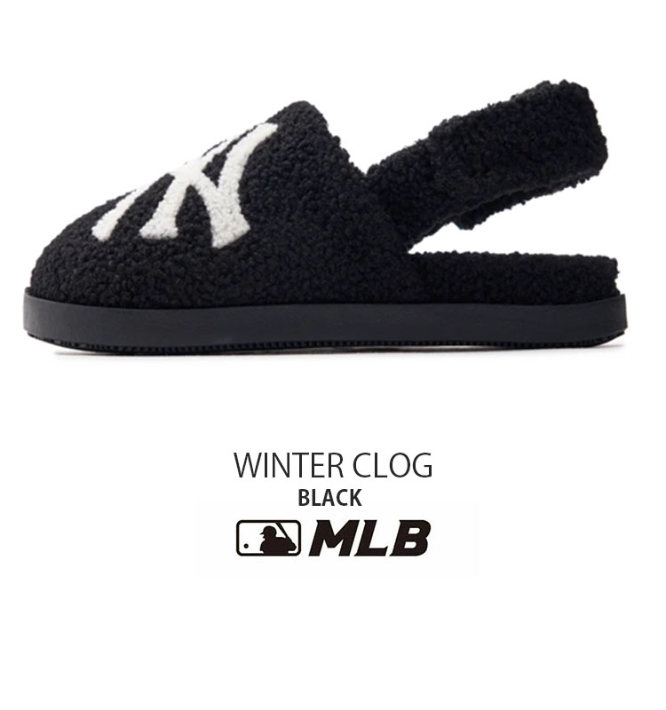 MLB エムエルビー サンダル MLB WINTER CLOG BLACK ウィンター