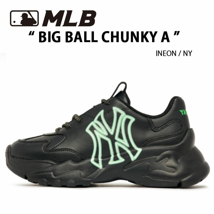 MLB スニーカー BIGBALL CHUNKY A NYY ネオンカラー 厚底スニーカー ニューヨークヤンキース NEON BLACK 厚底シューズ  ダッドシューズ 韓国 3ASHBCN3N-50BKS : mlb-3ashbcn3n50 : セレクトショップ a-clo - 通販 -  Yahoo!ショッピング