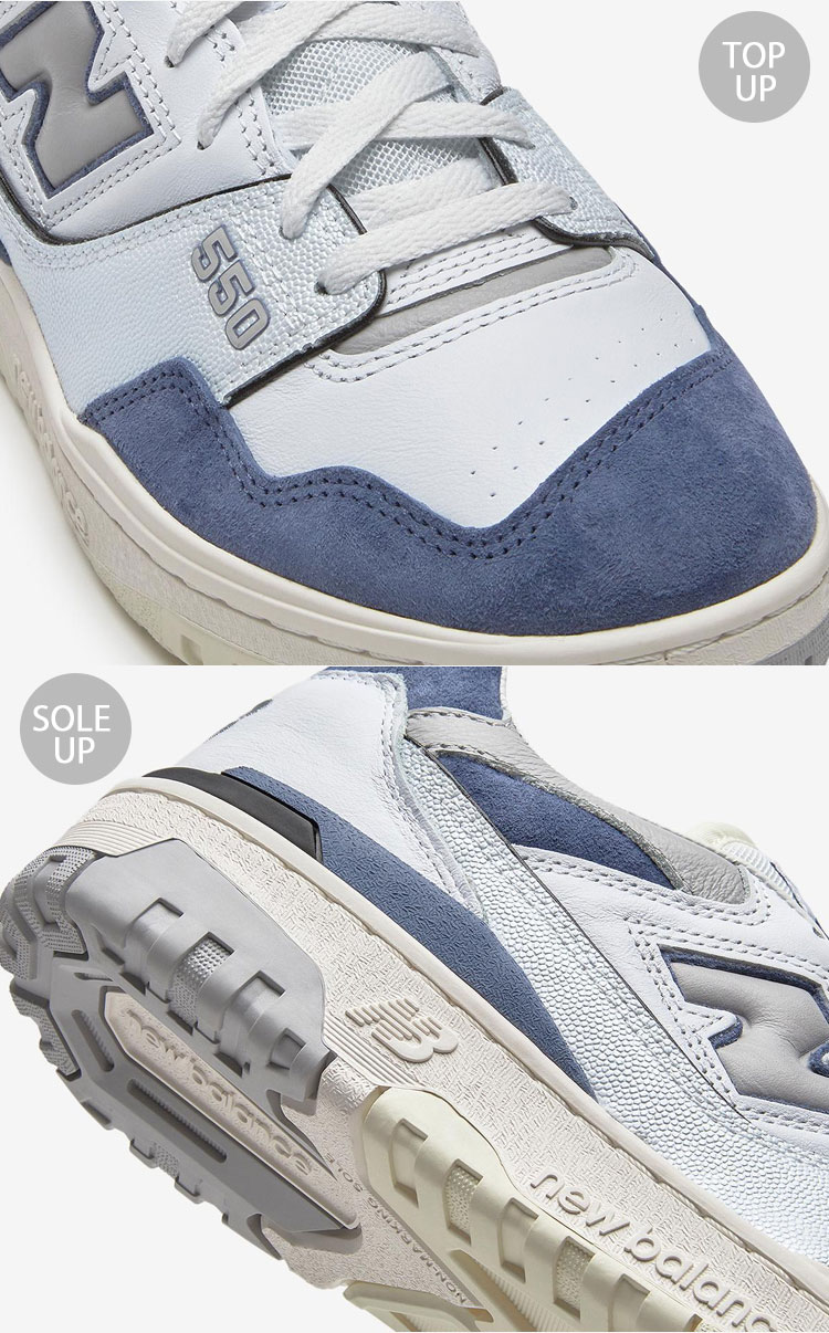 New Balance（ニューバランス） スニーカー BB550BWG WHITE BLUE