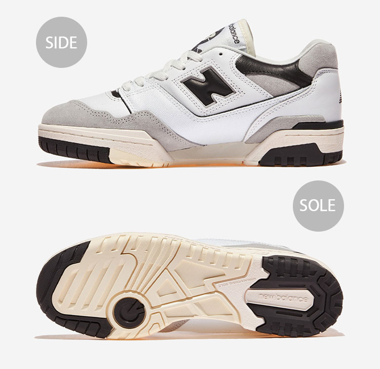 ■新品27.5cm■ニューバランス BB550 ホワイト/ブラック エナメル New Balance ニューバランス スニーカー BB550GWB WHITE BLACK