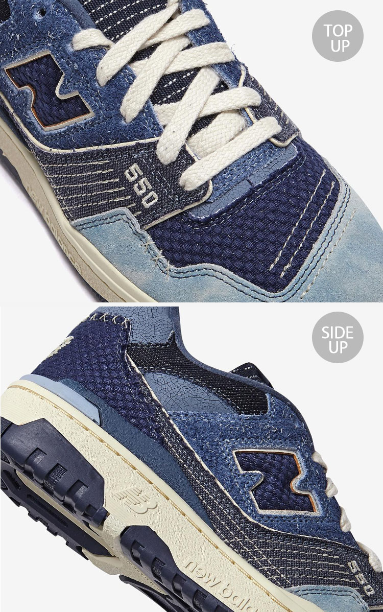 New Balance ニューバランス スニーカー BB550J デニム BLUE NAVY