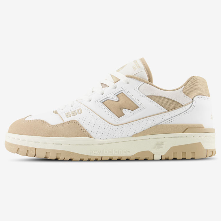 New Balance ニューバランス スニーカー BB550NEC WHITE BEIGE シューズ NewBalanceBB550  ニューバランスBB550 レザー ホワイト ベージュ レトロ ダッドシューズ