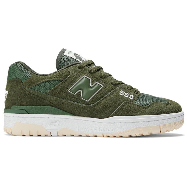 New Balance ニューバランス スニーカー BB550PHB GREEN WHITE シューズ NewBalanceBB550 ニューバランス  BB550 スエード スウェード グリーン レトロデザイン