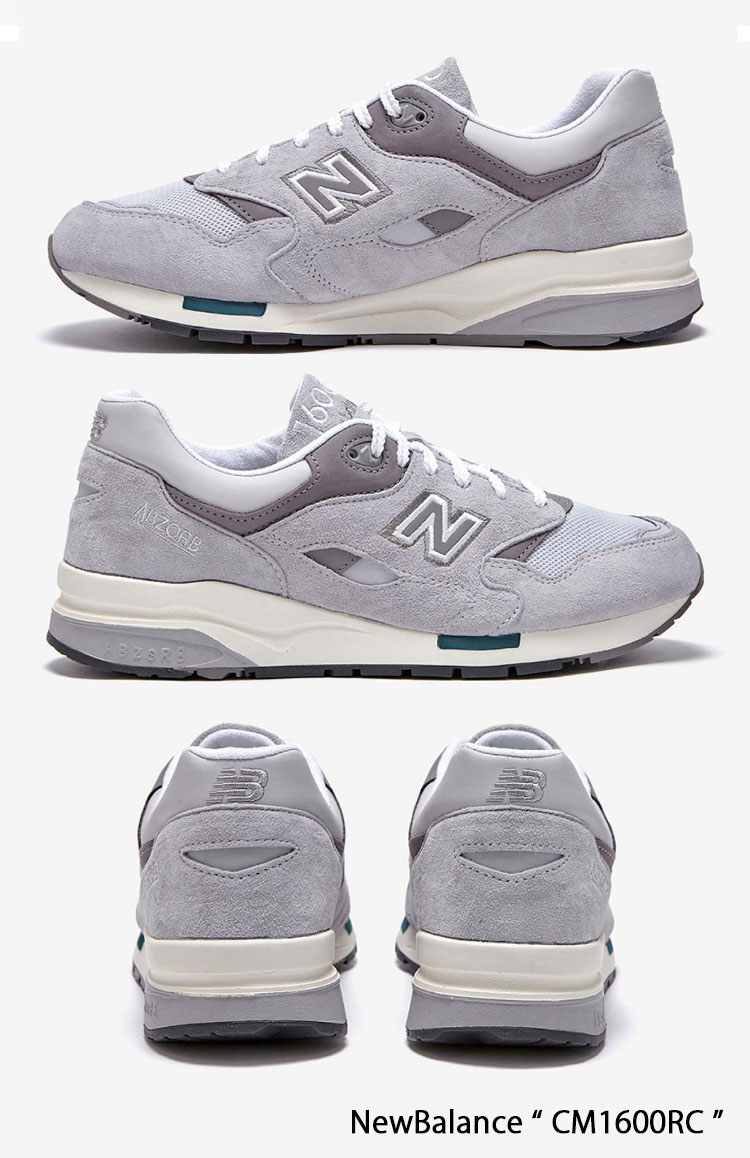 New Balance ニューバランス スニーカー CM1600RC NEWBALANCE 1600 GRAY CHARCOAL シューズ レザー  本革 チャコール グレー メンズ レディース