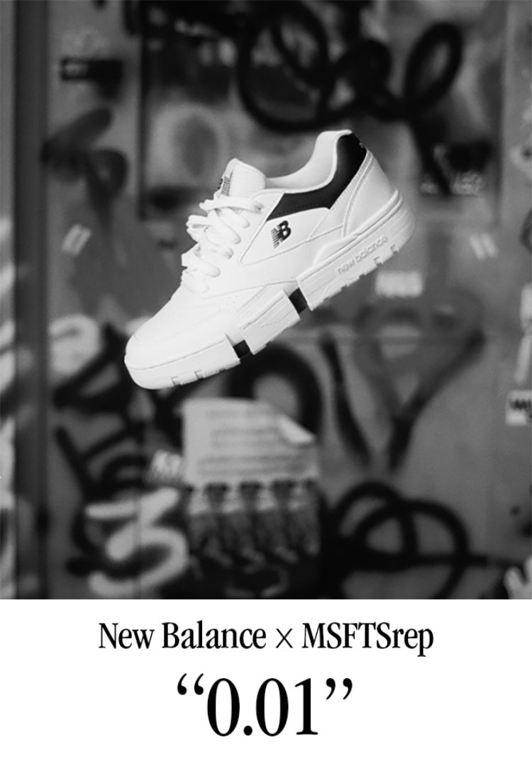 New Balance ニューバランス スニーカー Jaden Smith MSFTSrep 0.01 CTJSJ1 シューズ ジェイデン・スミス  WHITE BLACK コラボ メンズ レディース