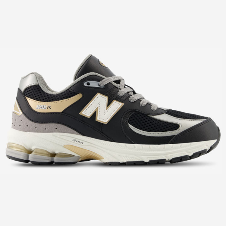 New Balance ニューバランス レディース スニーカー 2002 BLACK SEASALT GOLD GC2002PO スエード メッシュ  レトロデザイン ブラック シーソルト ゴールド