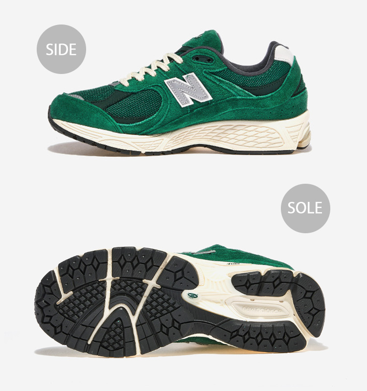 New Balance ニューバランス スニーカー M2002RHB GREEN グリーン シューズ レザー 本革 メンズ レディース 男性用 女性用