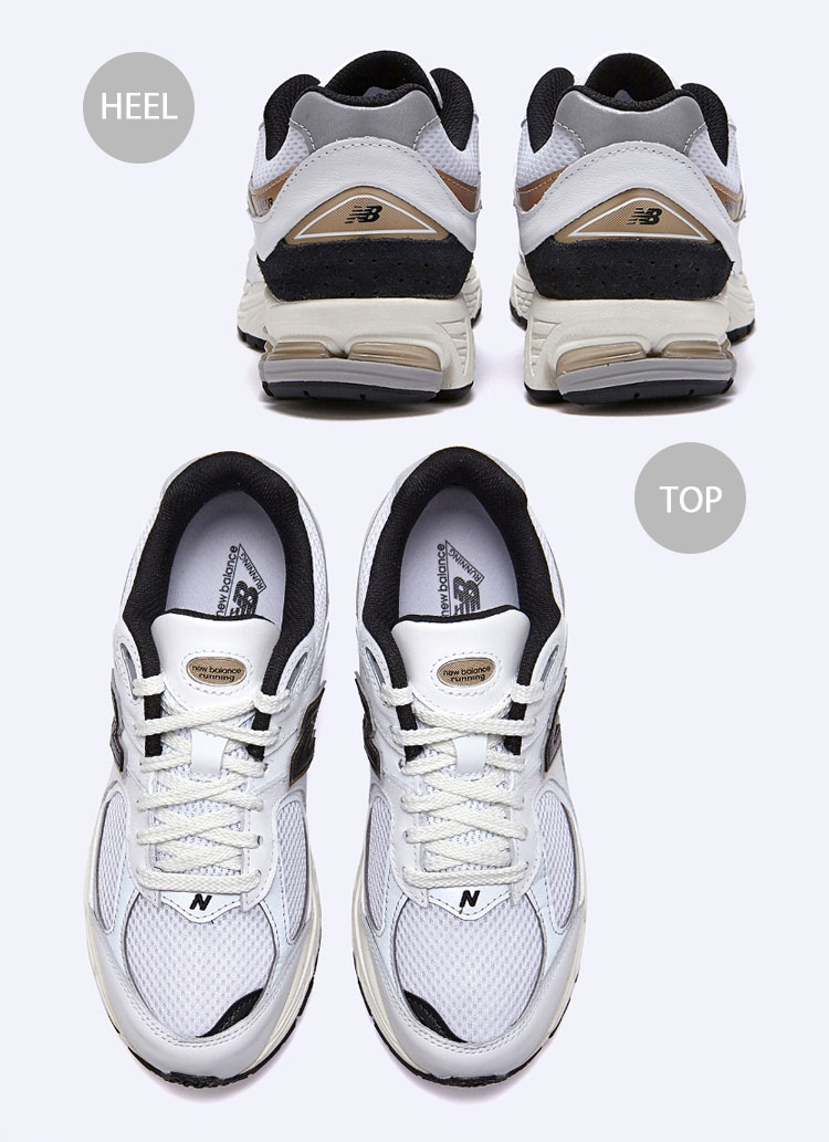 ニューバランス　2002R ホワイト×ブラック×ゴールド New Balance（ニューバランス） スニーカー M2002 M2002RPN WHITE