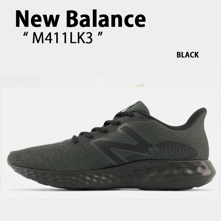 New Balance ニューバランス スニーカー M411LK3 NEWBALANCE M411 BLACK シューズ メッシュ ブラック  ランニングシューズ メンズ