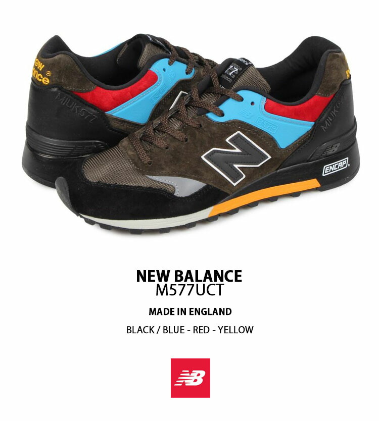 New Balance ニューバランス スニーカー M577UCT BLACK BLUE RED YELLOW MADE IN ENGLAND  シューズ イングランド製 ブラック ブルー レッド イエロー レザー : nb-m577uct : セレクトショップ a-clo - 通販 -  Yahoo!ショッピング