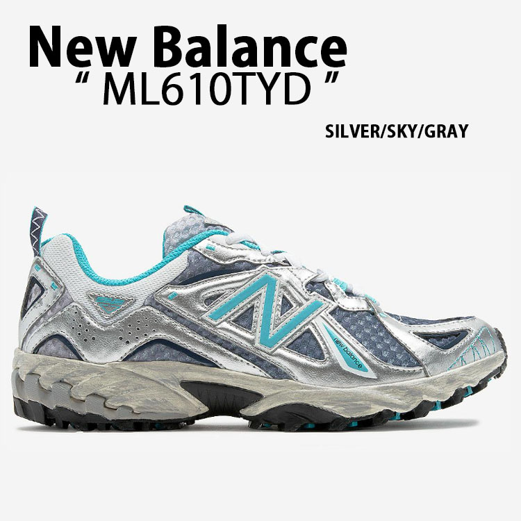 New Balance★ML610TAX★ホワイト×シルバー×ミント系 New Balance ニューバランス スニーカー ML610TYD SILVER SKY