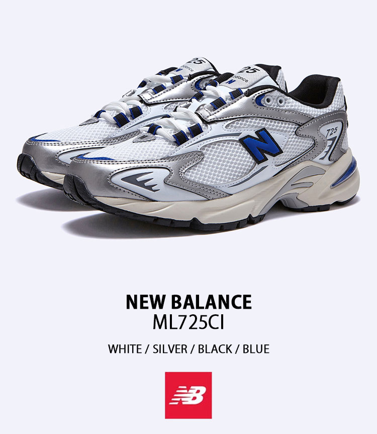 New Balance（ニューバランス） スニーカー ML725CI WHITE BLACK BLUE