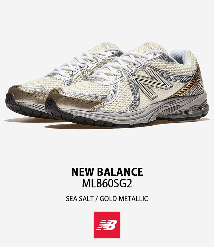 ニューバランス 男女共用 NEW BALANCE 860 ML860SG2 New Balance ML860SG2 SEA SALT/GOLD （ニューバランス ML860SG2