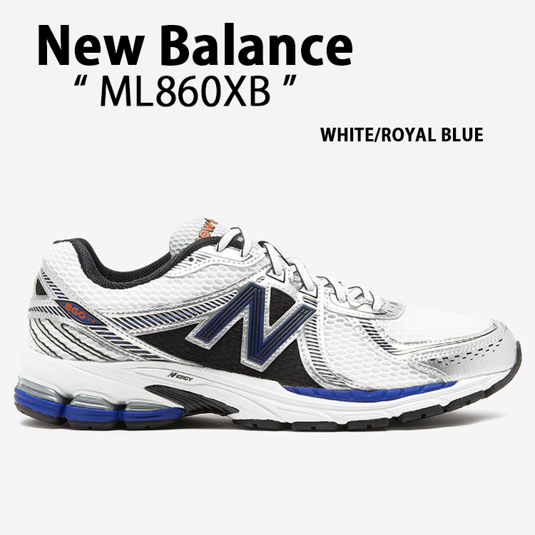 New Balance ニューバランス スニーカー ML860XB WHITE ROYAL BLUE シューズ 860v2 New  BalanceML860 メッシュ ランニングシューズ ホワイト ロイヤルブルー