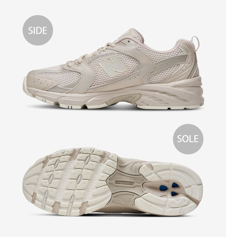 楽天市場】New Balance ニューバランス レディース スニーカー MR530 WHITE IVORY MR530AA1 シューズ  メッシュアッパー ニューバランス530 レトロデザイン ランニングシューズ くすみカラー ニュアンスカラー レディース【中古】未使用品 : a-dot