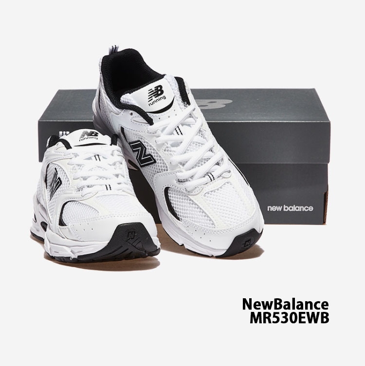 New Balance ニューバランス スニーカー MR530EWB WHITE BLACK シューズ メッシュ NewBalance530  ニューバランス530 クラシックパック ホワイト ブラック