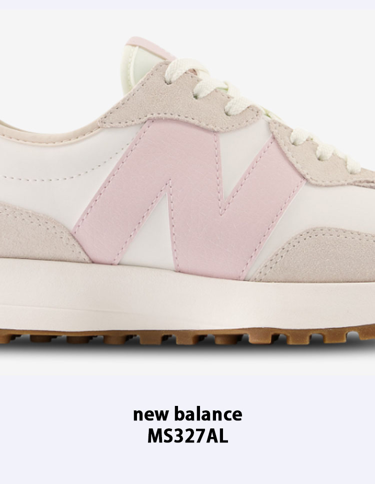 New Balance ニューバランス レディース スニーカー WS327AL PINK WHITE シューズ スエードアッパー  NewBalance327 ニューバランス327 ピンク ホワイト