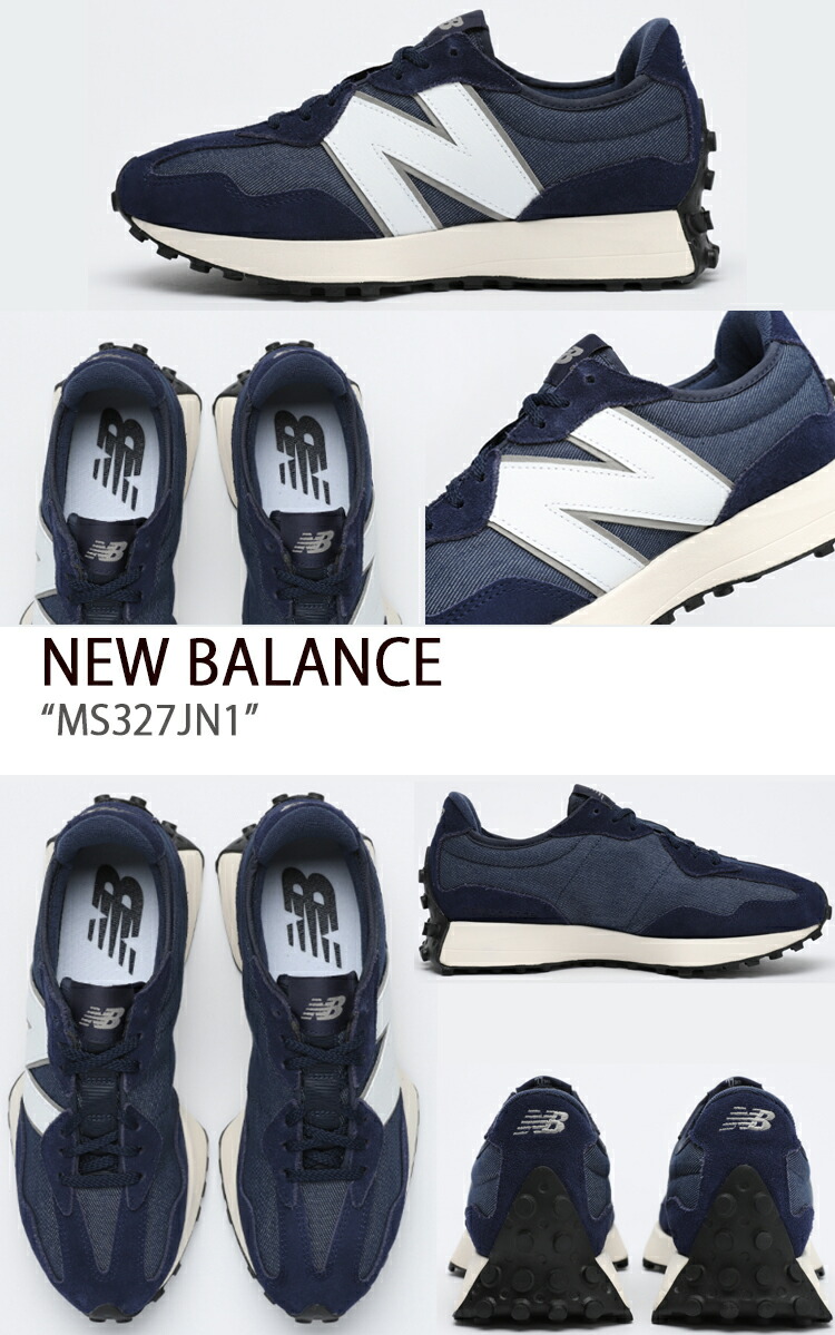 New Balance ニューバランス スニーカー 327 MS327JN1 デニム ブルー ブラック メンズ レディース ウィメンズ 男性用 女性用  男女共用 ユニセックス