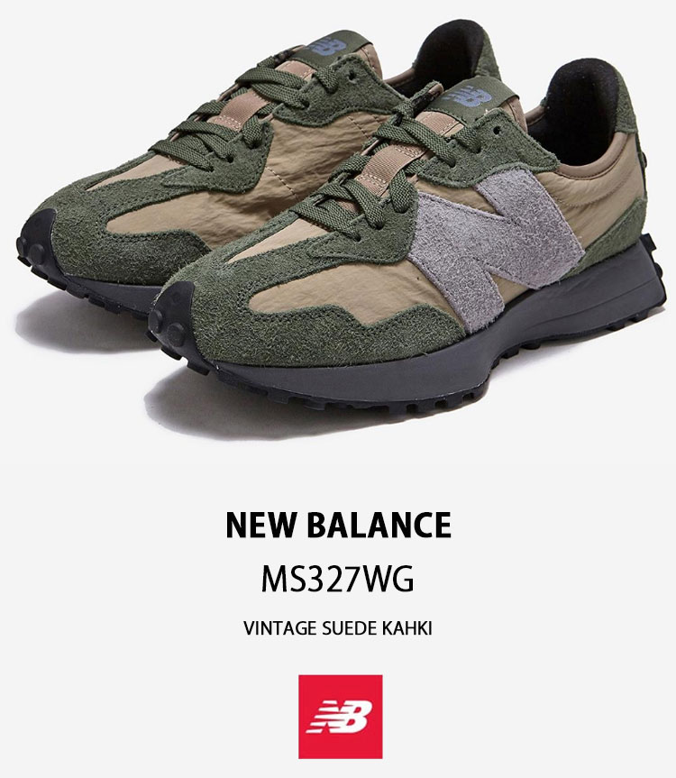 New Balance ニューバランス スニーカー MS327WG VINTAGE SUEDE KHAKI