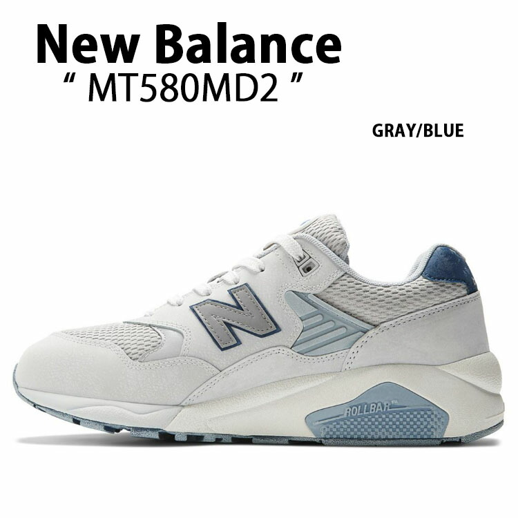 New Balance ニューバランス スニーカー MT580MD2 GRAY BLUE シューズ NewBalanceMT580  ニューバランスMT580 グレー ブルー スウェード トレイルラン